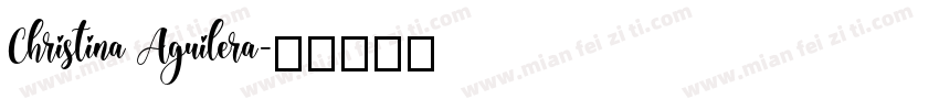 Christina Aguilera字体转换